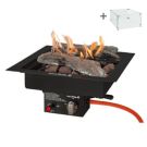 Easyfires inbouwbrander 30x30 cm - zwart