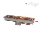 Easyfires inbouwbrander 95x26 cm - rvs