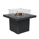 Enjoyfires vuurtafel Leaf zwart steigerhout 80x80x55 cm