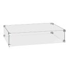 Glasombouw Easyfires 80x30 cm - rvs