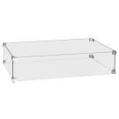 Glasombouw Easyfires 96x26 cm - rvs