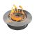 Enjoyfires RVS bio-ethanol inbouwbrander rond Ø35x9,8 cm