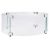 Easyfires ronde glasombouw ø45×17 cm - rvs