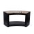 Fancy flames bank met houtopslag - rond