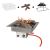 Easyfires inbouwbrander 30x30 cm rvs - Super Summer Set