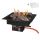 Easyfires inbouwbrander 40x40 cm - zwart