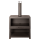 Fancy Flames terraskachel met houtopslag zwart - L