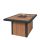 Easyfires vuurtafel River - hardhout/staal 85x85x110 cm