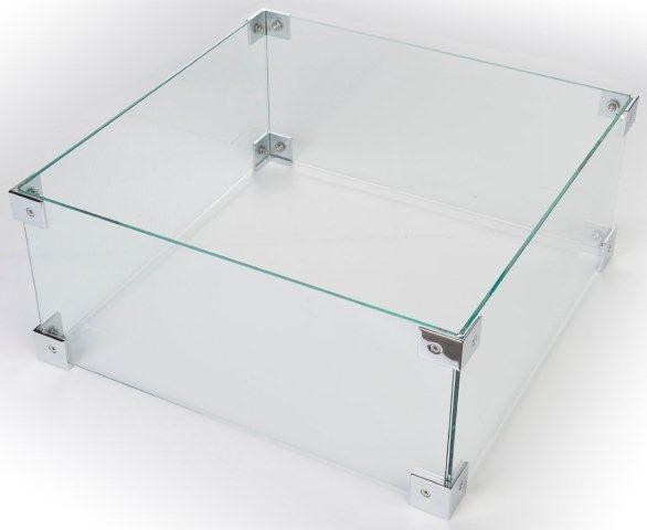 Happy Cocooning glazen ombouw voor vuurtafel vierkant of rechthoek 56x56x26 cm Happy Cocooning glazen ombouw voor vuurtafel vierkant of rechthoek 56x56x26 cm