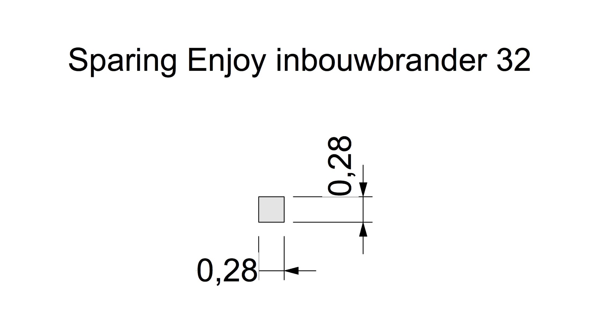 inbouwmaat inbouwbrander 32